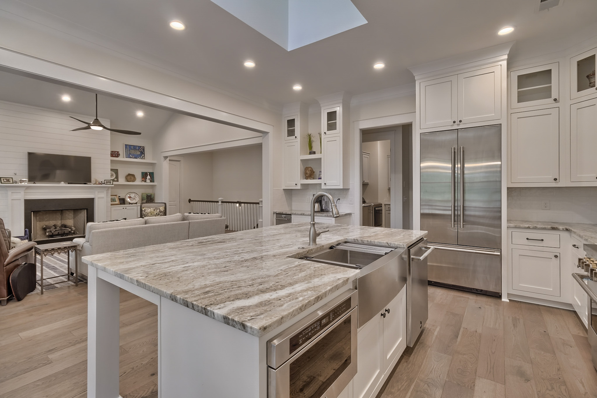 Kitchen islands with microwave shop drawer