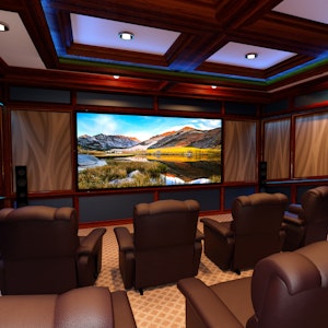 Custom home cinema theater