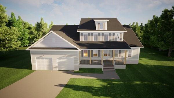 Lot 17 Front Elevation - WhiteWater Landing, Chapin, SC
