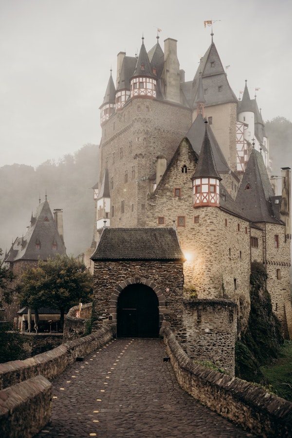 Castle with German schmear effect