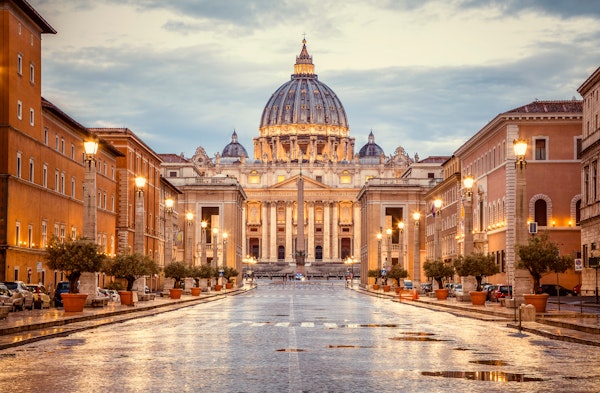 St. Peter's Bascilica in Rome, Italy.