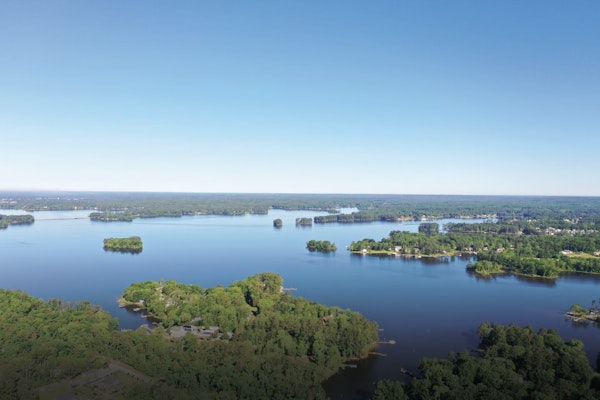 Drone View Of Lake Murray