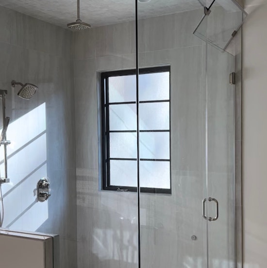 Custom Steam Shower With Glass Enclosure